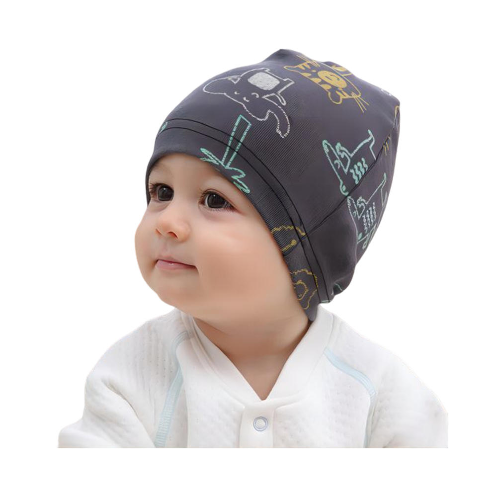  纯棉男女通用婴儿无檐小便帽婴儿学步儿童帽子婴儿柔软可爱针织帽育儿无檐小便帽